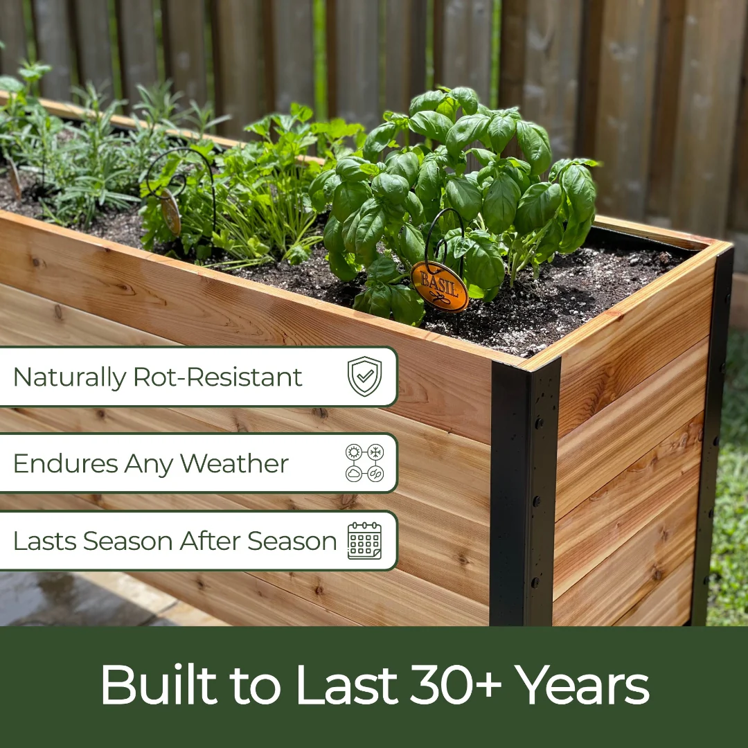 18" x 72" Raised Garden Bed - 30" TALL / Select Grade - Image 3